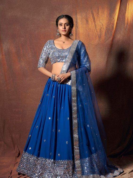 Best Mirror Work Lehengas For A Dazzling Look Best Mirror Work Lehengas For A Dazzling Look