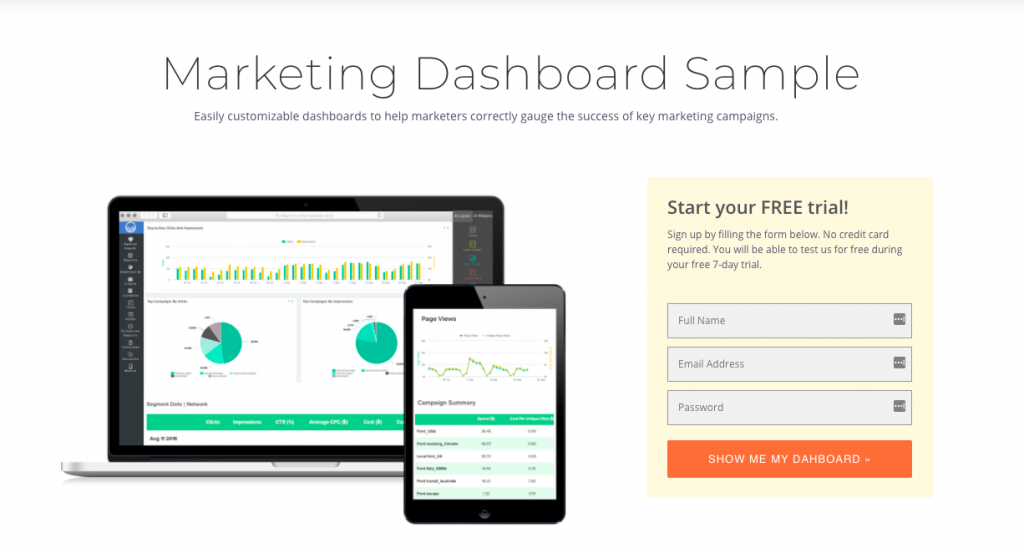 Marketing Performance Dashboard For Digital Agencies